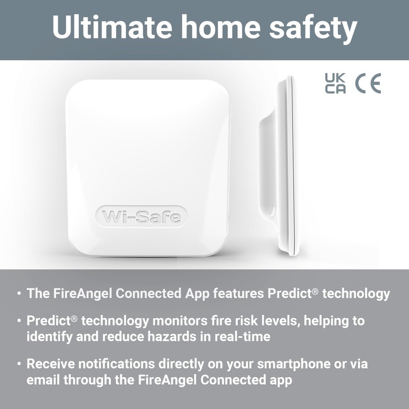 FireAngel FP1000W2-R Smart Gateway Hub for Pro Connected Interlinked, Wireless,