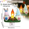 Gnomes Campfire Flickering Nightlight, Rabbit Night Light Plug into Wall