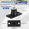 PATIKIL Rubber Vibration Isolator Mounting Bracket 30kg / 66lb Load