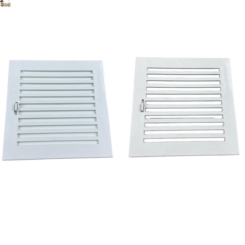 BricoLoco.com Air Vent Grille with Adjustable Shutter, Recessed Wall or