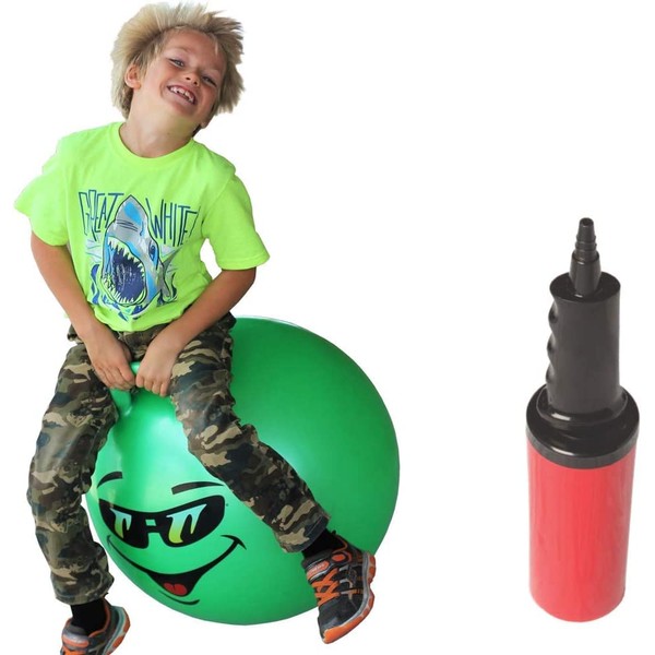 WALIKI Hopper Ball for Kids | Hippity Hop Ball | Jumping Hopping Ball | Therapy Ball | Green (Ages: 7-9 (20"/50CM))