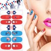 JERCLITY 6 Sheets Independence Day Nail Wraps for Women Self-Adhesive