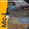 McJ Tools 44mm HSS M2 Drill Bit Hole Saw for