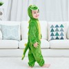 LOLANTA Toddler Dinosaur Animal Costume Unisex Baby Kids Flannel Hooded