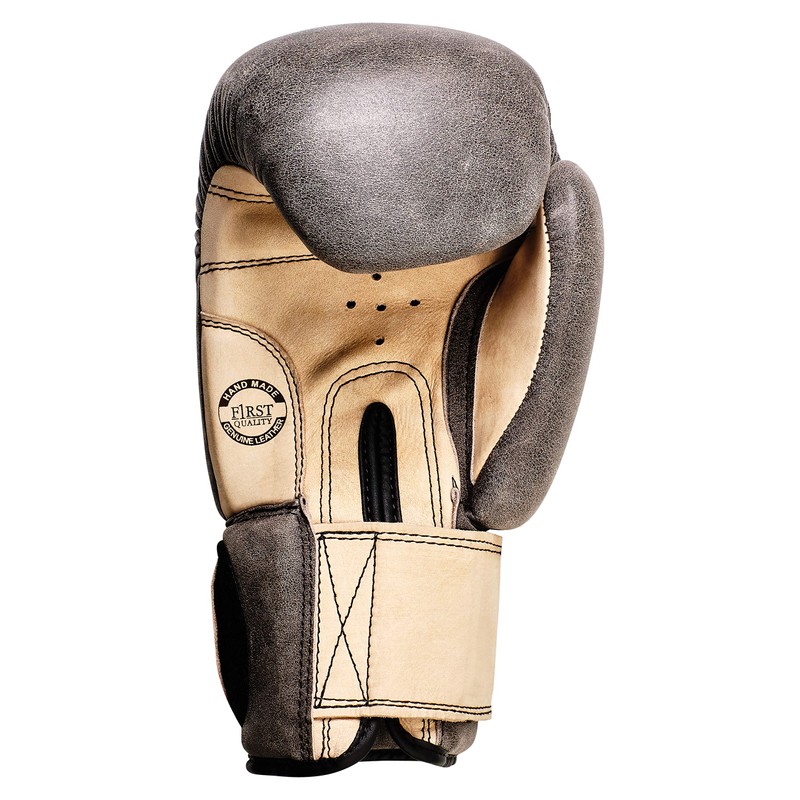 Bad Company Retro Cowhide Leather Boxing Gloves with Ventilation System