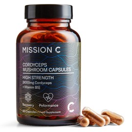 Mission C Cordyceps Mushroom 8000mg with Vitamin B5 Capsules