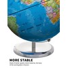 SOUNDANCE 13 Inch World Globe with Stable Heavy Metal Base,
