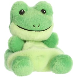 Aurora® Adorable Palm Pals™ Ribbits Frog™ Stuffed Animal - Pocket-Sized Fun - On-The-Go Play - Green 5 Inches