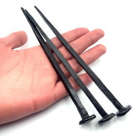 TRASEXTRA Jesus Cross,Wrought Iron Decorative Nails,Hand Forged Nails,Hand Forged Crucifixion Nails,Iron Nails,Jesus Crucifixion Flat Head Nail (3)