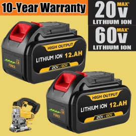 2x DCB609 Replacement For DEWALT FLEXVOLT 20V/60V 12Ah MAX Li-Ion Battery DCB606