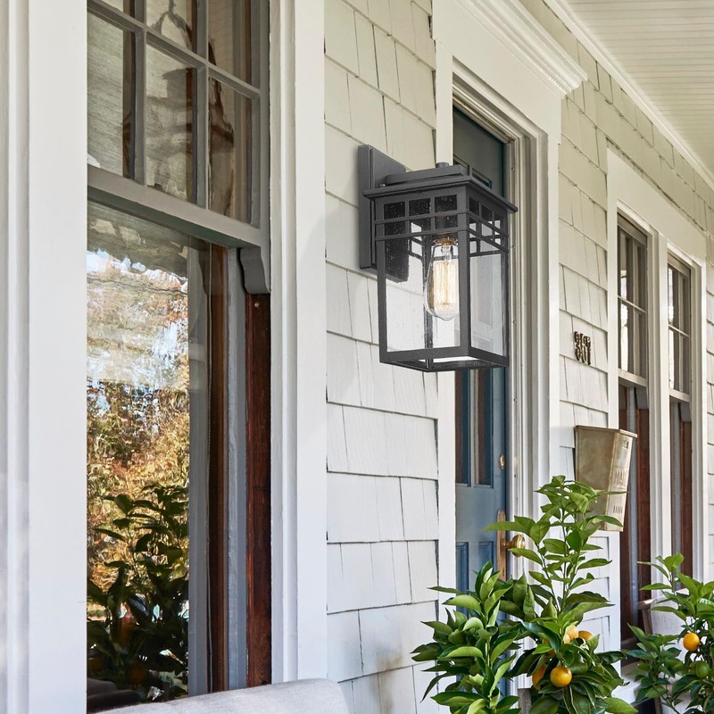 Diyel Outdoor Light Fixture Wall Mount, Modern Exterior Lights Fixture