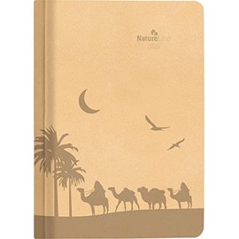 Buchkalender Nature Line Sand 2023 - Taschen-Kalender A5 - 1 Tag 1 Seite - 416 Seiten - Umwelt-Kalender - mit Hardcover - Alpha Edition