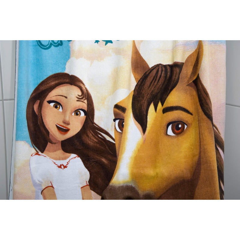 Herding Spirit Velour Towel, Cotton, Multi-Coloured, 75 x 150 cm