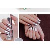 Silver Nail Polish, Metallic Mirror Effect, Metal Long-Lasting Non-Peelable Nail
