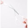 2PCS Professional Eyebrow Trimmer Scissor Eyebrow Trimming Shaping Non-Slip Eyebrow