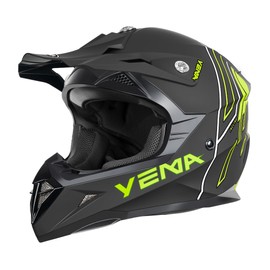 YEMA Adults Dirt Bike Helmets, Ventilated Motocross ATV Dirtbike Offroad BMX MX Helmets, DOT Approved Motorcycle Helmets, YM-915 (Yellow, Medium)