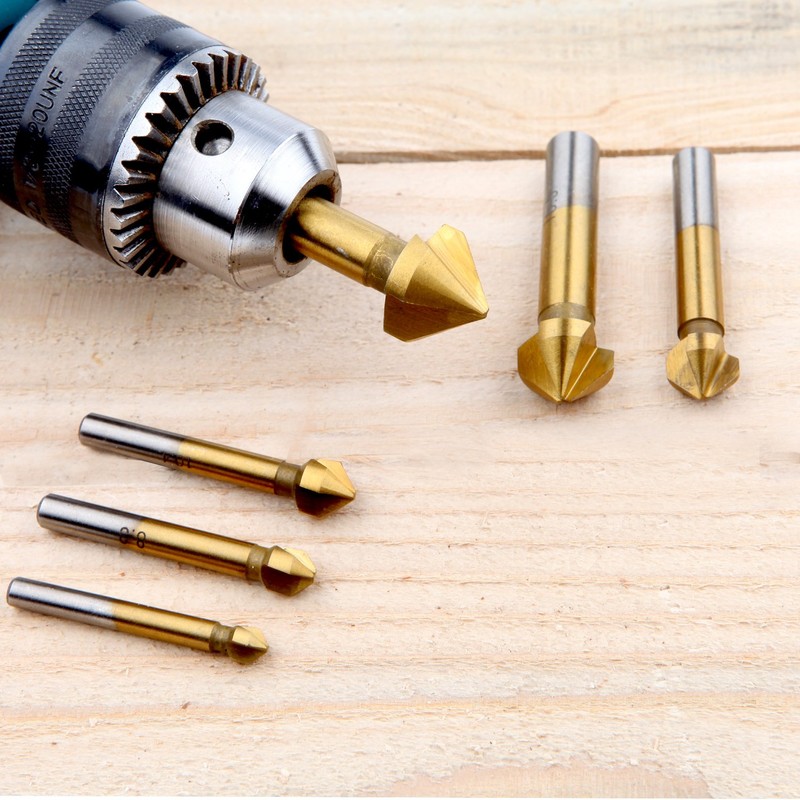 Countersink Metal Countersink Set for Wood 90° Countersink Drill HSS
