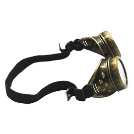 WEICHUAN New Sell Vintage Steampunk Goggles Glasses Cosplay Punk Gothic (Bronze)