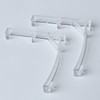 Cutelec Valance Clips 2pcs for 3-1/2"(89mm) Clear Color Vertical Blind