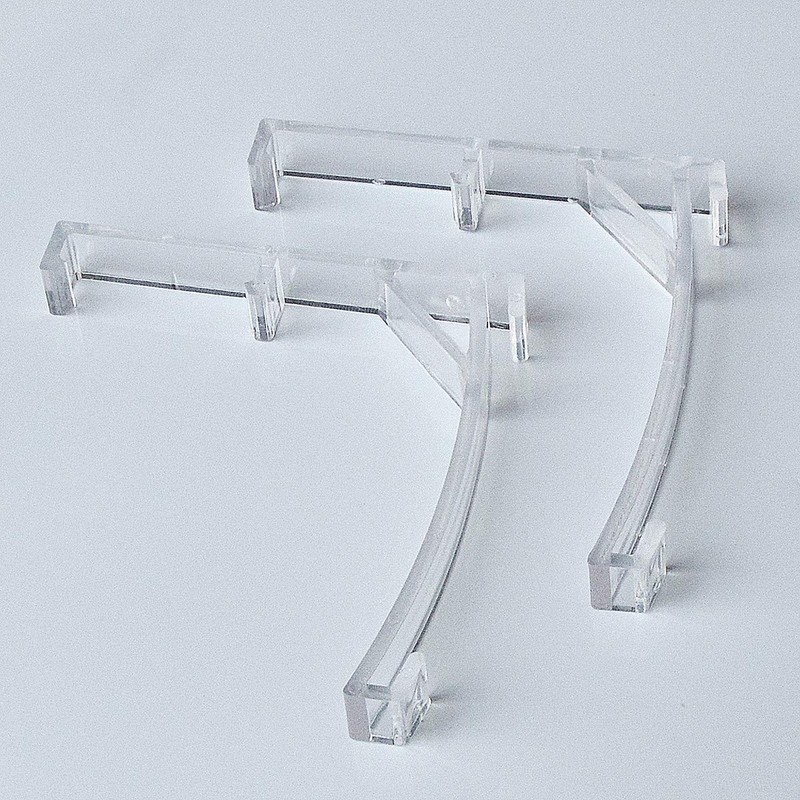 Cutelec Valance Clips 2pcs for 3-1/2"(89mm) Clear Color Vertical Blind