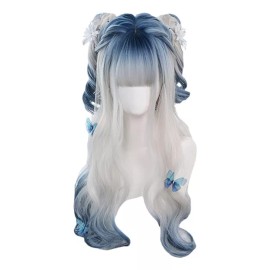 Jorla Peluca De Cosplay Colorida Ondulada Larga Mujer Muchacha