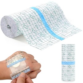 Vendaje para Tatuajes, Vendaje Impermeable, Parches para Tatuajes, Cinta de Medicamentos Transpirable, Cinta Transparente Impermeable, Película Protectora de la Piel para Médico, Herida, Natación, Ducha(10cm*10m)