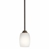Kichler Eileen 8" 1 Light Mini Pendant with Satin Etched