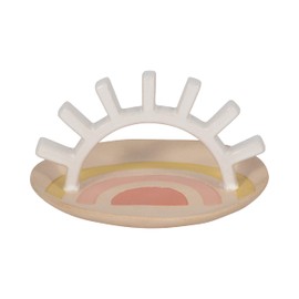 Sagebrook Home Ceramic Multi 6" Sunshine Trinket Tray - 5.5" x 5.5" x 3.5"