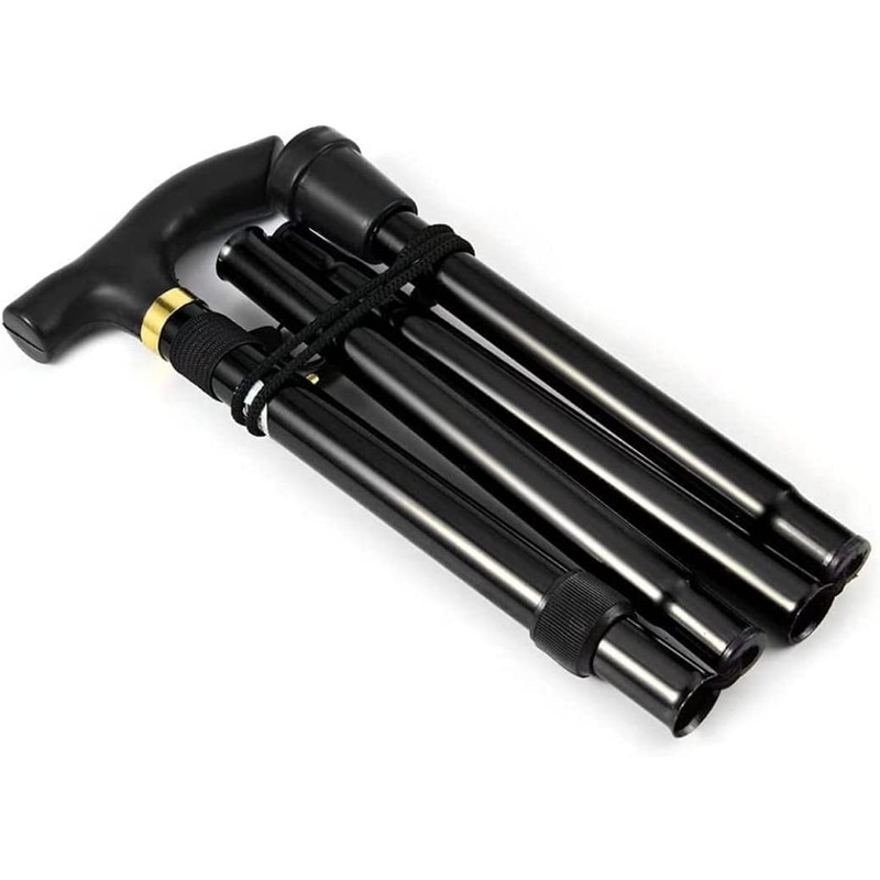 Moguxb Walking Sticks, Black, Foldable Walking Poles, 84-93 cm, Ultralight