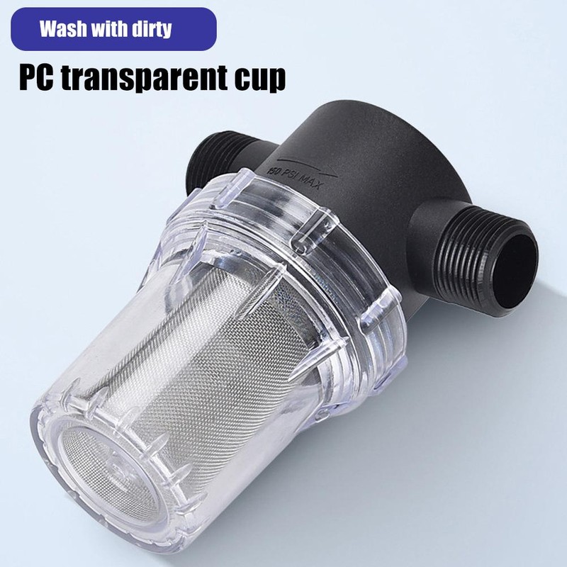Water Pipe Irrigation Filter Household Water Purification Filter Transparent Mesh