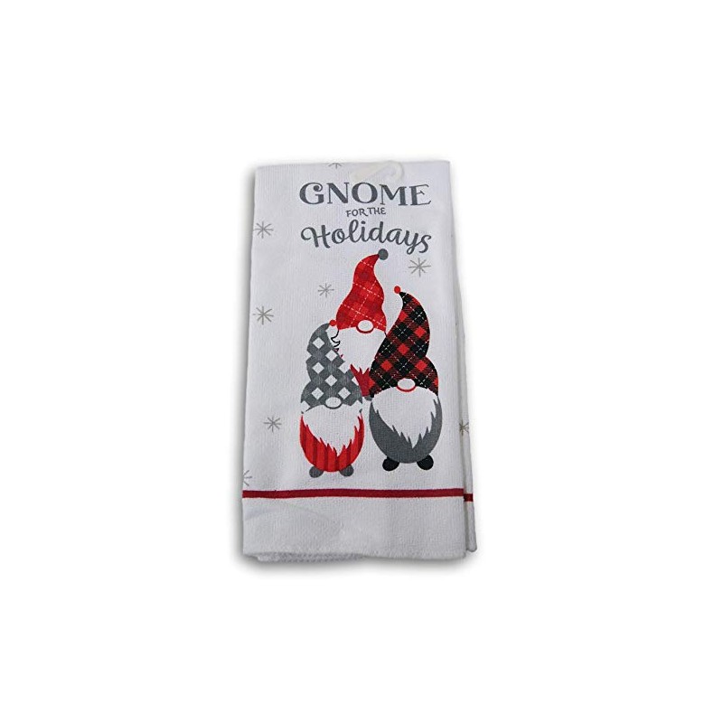 Christmas Holiday Kitchen Towel - Printed Microfiber 15 x 25
