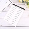 Operitacx 2 Hojas Pegatina para Cejas 6d Negra, Fibra Artificial,