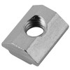 50pcs Nickel Coated T-slot Nut Carbon Steel Silver Carbon Sliding