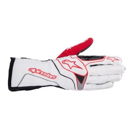 Alpinestars Tech-1 KX v3 Karting Gloves (Large, White/Red)