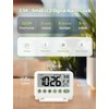 MeesMeek Digital Travel Alarm Clock - 3.54 inch LCD Display,