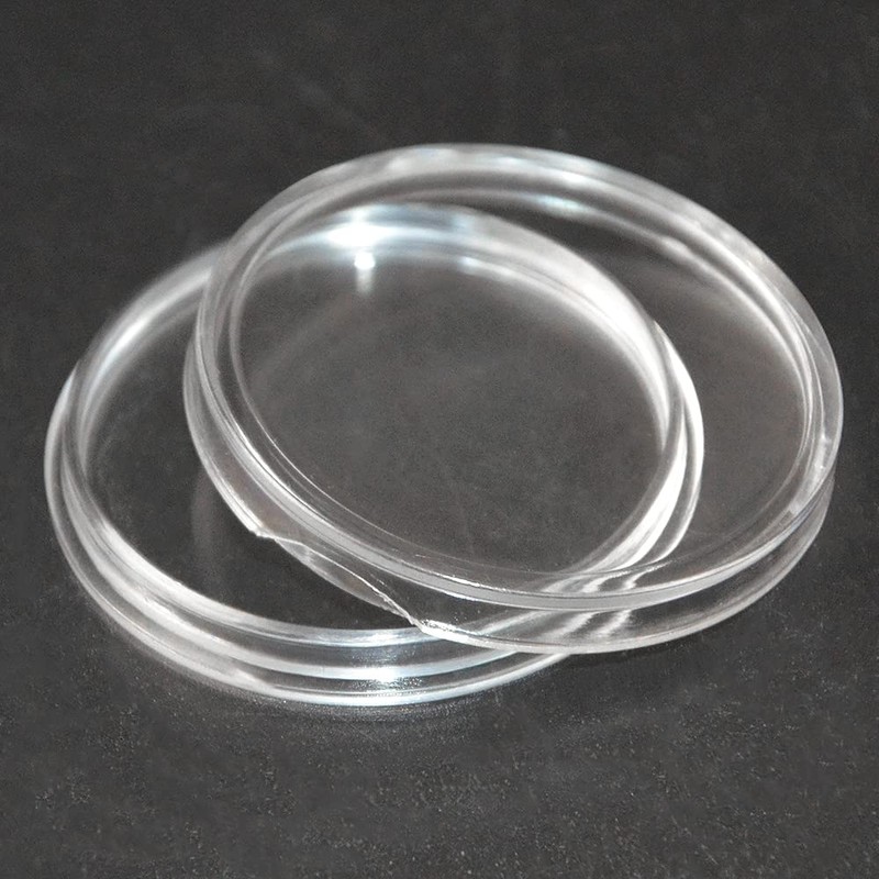 WMYCONGCONG 100 PCS 40mm Coin Storage Container Box Clear Coin