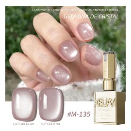 Xeijayi Light Pink Cats Eye Gel Polish 11ml Pale Pink                                                                                                 