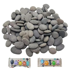 CYLHCM 100PCS Tiny Painting Rocks,DIY Pebble for Painting Detail-Painting Smooth Surface Stones,Arts,Crafts, Garden,0.6 to 1.0 inches,Hand Picked Rocks for Painting