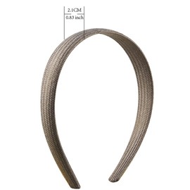 minihope Women's Classics Shoestring Fabric Headband for All Hair Types Beautiful Design for Instant Style Hair Accessories for Women, Men, Boys, and Girls 5 Count (Pack of 1) Medium Size