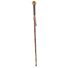 SE 55-Inch Bigfoot Stamped Hard Pine Hiking, Walking, Trekking Stick with Metal Reinforced Rubber Tip (WS637-55RH-SP)