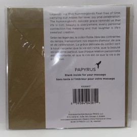 Papyrus Blank Greeting Card Glittered Gold & Purple Design