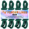 Fender Lines, 3/8'' x 6' Boat Fender Lines with Loop,