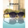 DUCO 1230 Women's Sunglasses, Round Sunglasses, UV400, Polarized Lens, Fashion