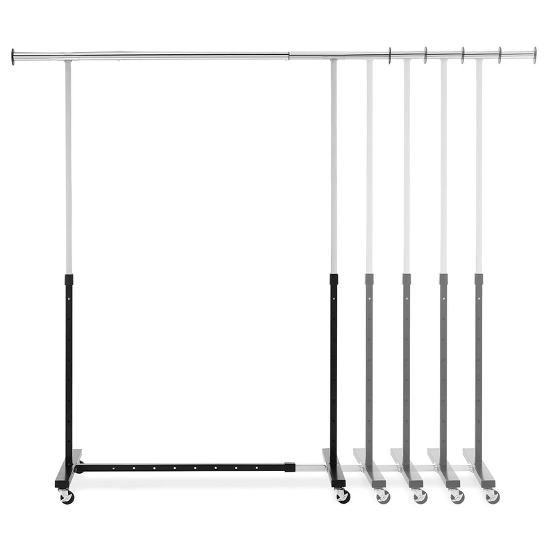 Whitmor Adjustable Rolling Garment Rack