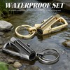 x-lighter 2 Pack of Permanent Match Lighter, Waterproof Metal Keychain
