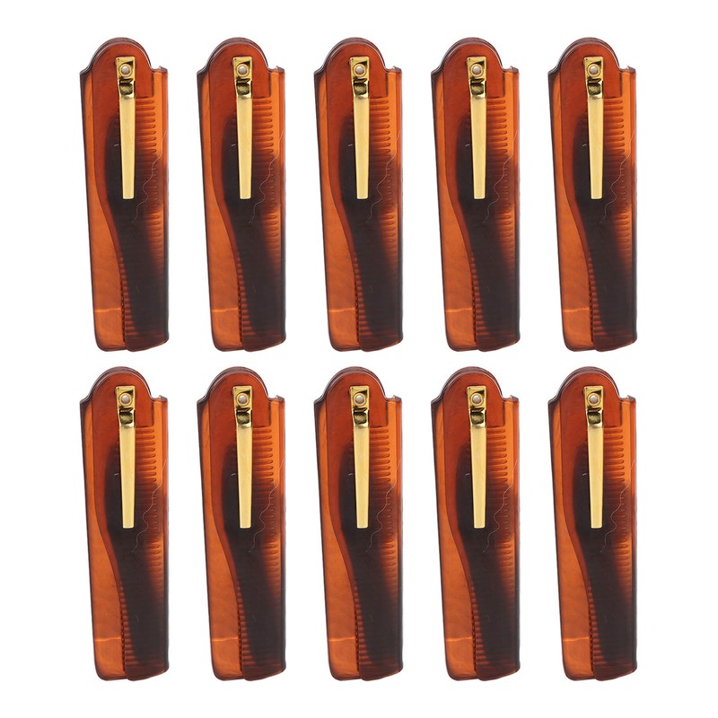 10 Pcs Folding Pocket Comb Hand Made Folding Knife Type