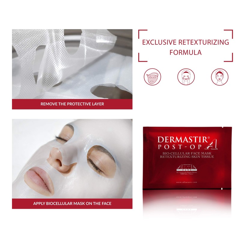 Dermastir Post-OP Bio-Cellular Face Mask Retexturizing Skin Tissue