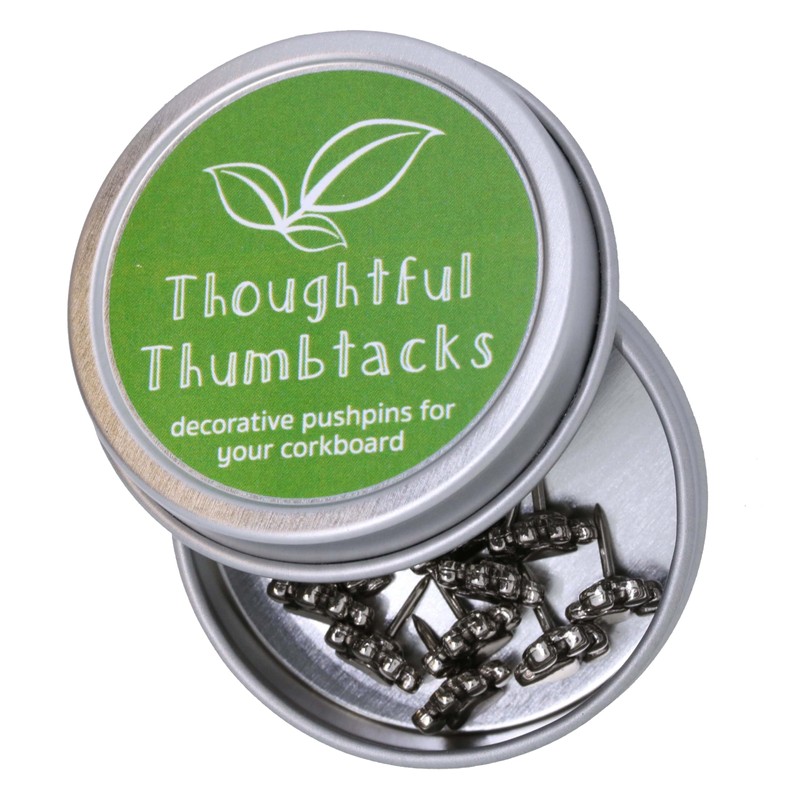 Paw Print Pushpins - Silver Finish