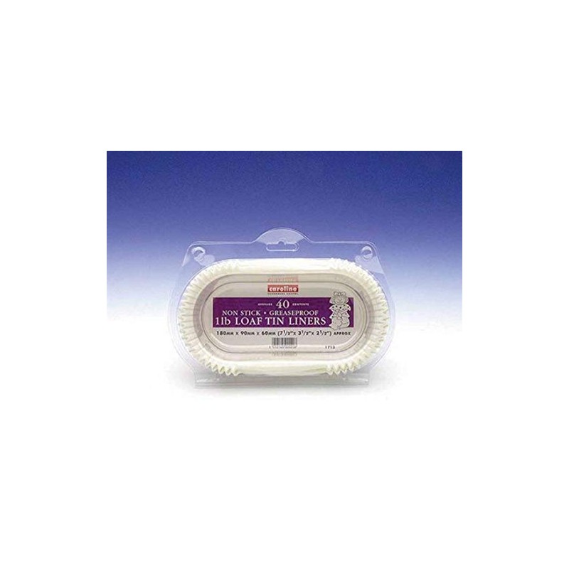 Caroline Packaging Loaf Tin Liners (40) 1lb