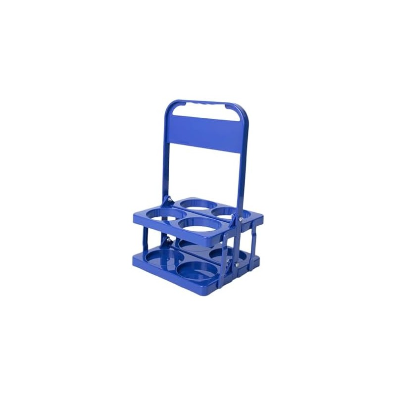 Soporte plegable eficaz de 4 botellas, de construcción resistente, soporte